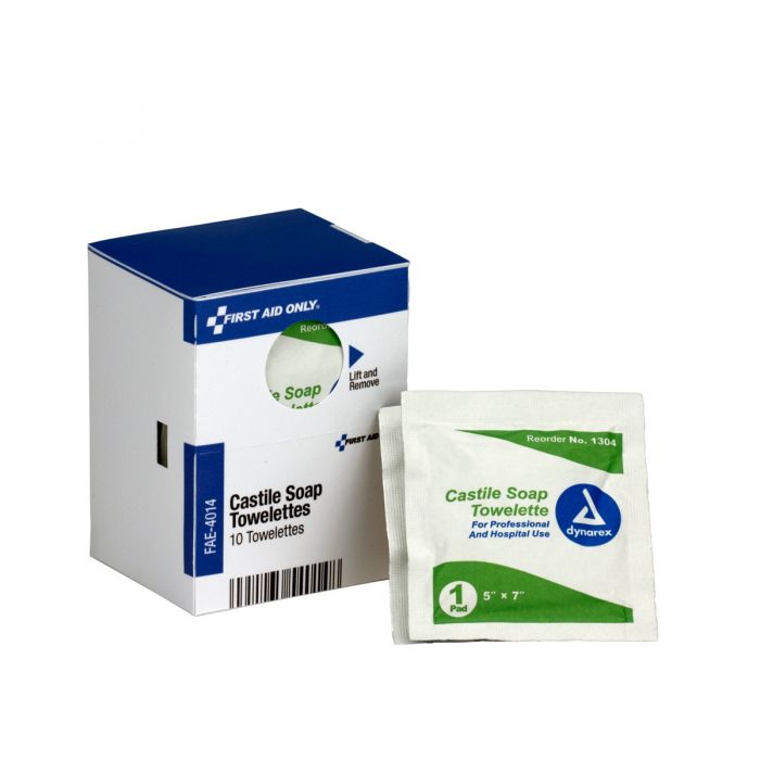 SC Refill Castile Soap Wipes, 10/box