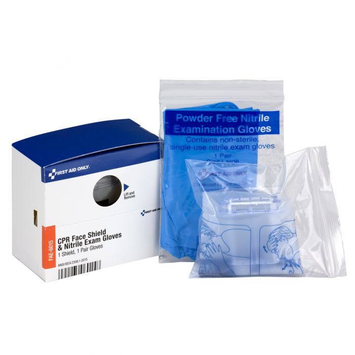 SC Refill CPR Mask, 2 Gloves per/box