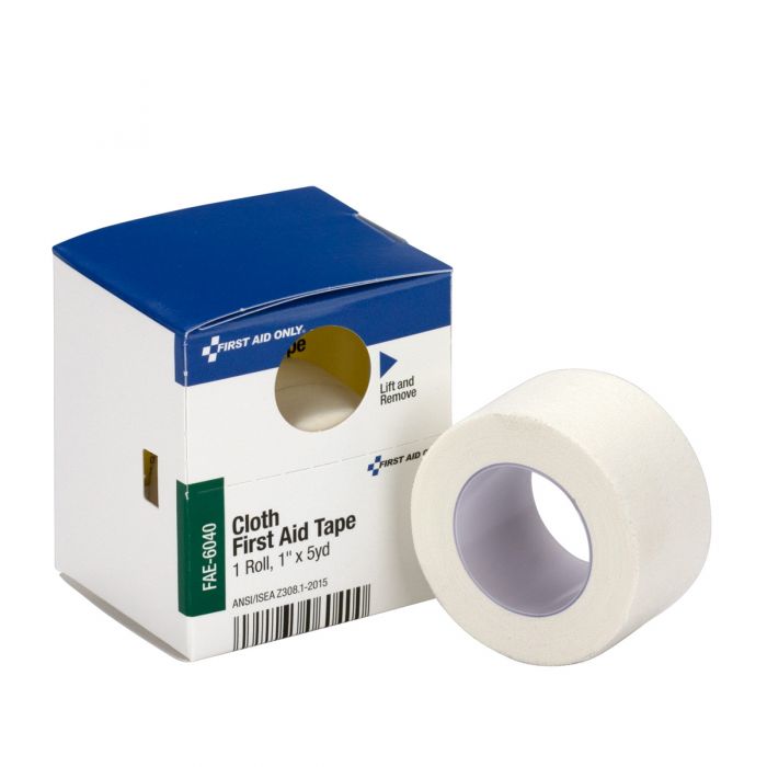 SC Refill 1"x5 yd. Cloth First Aid Tape, 1/box