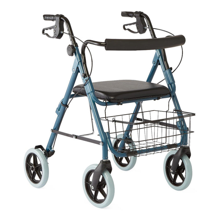 Envoy Deluxe Rollators with 8" Wheels, Blue