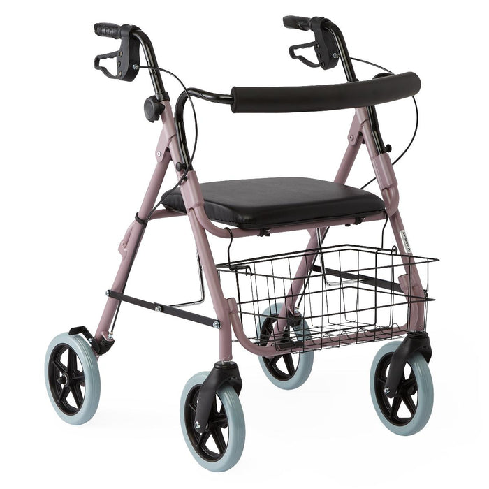 Envoy Deluxe Rollators with 8" Wheels, Red