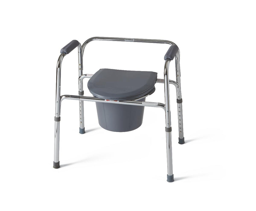 Steel 3-in-1 Bedside Commode