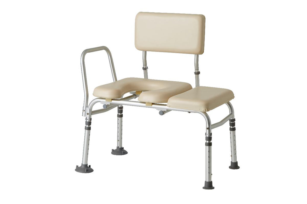 Transfer Bench With Commode Opening