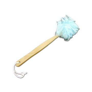 Exfoliating Body Scrubber, Wooden Handle - GR009