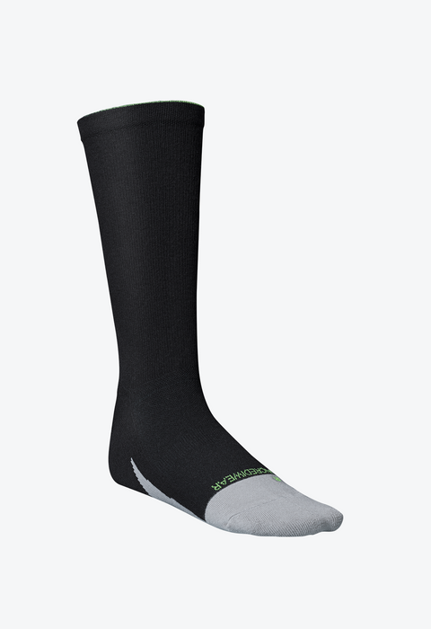 Golf Socks, Crew, Black-Green, L - RG303