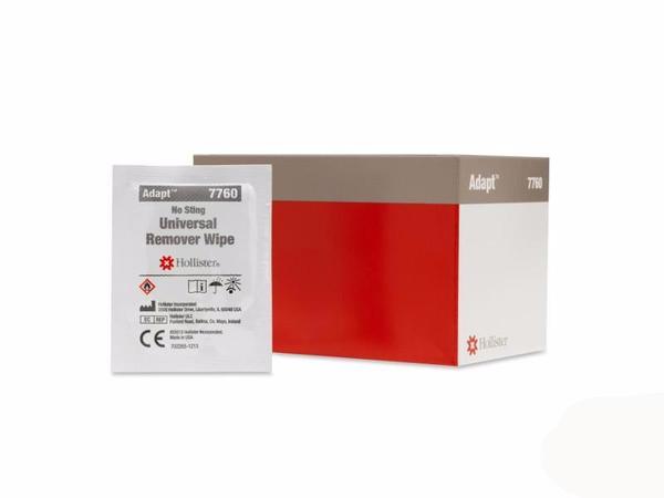 RX ONLY Adapt No Sting Universal Remover Wipes, 50/BX- Sold by Box - 7760