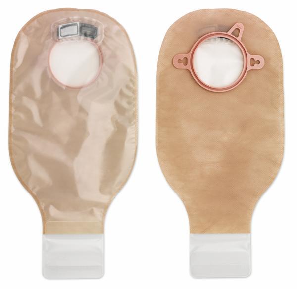 New Image Drain Pouch, Beige, Lock N' Roll Close, Belt Tabs, 70mm, 12in, 10BX - 18184