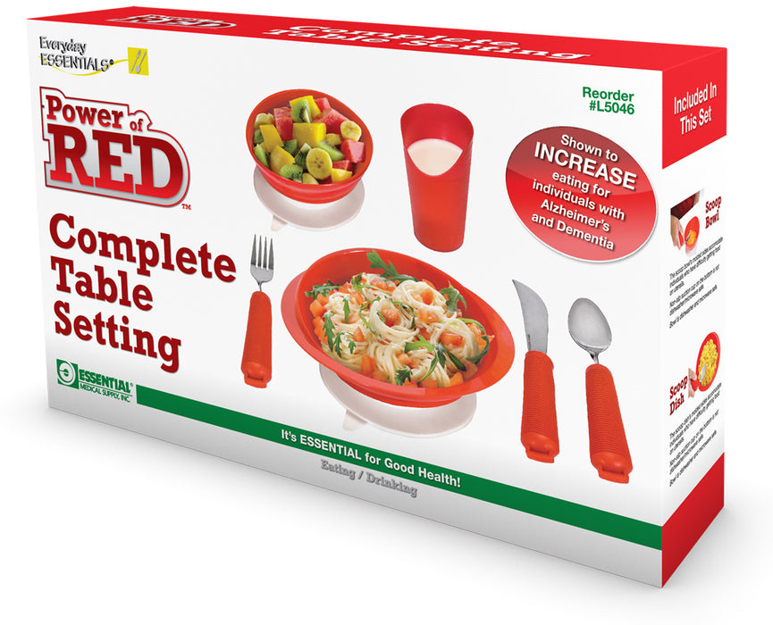 Power of Red Complete Dinner Set