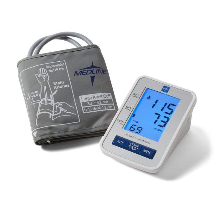 Talking Automatic Digital Blood Pressure Monitor, LG Adult Cuff - MDS4001LAT