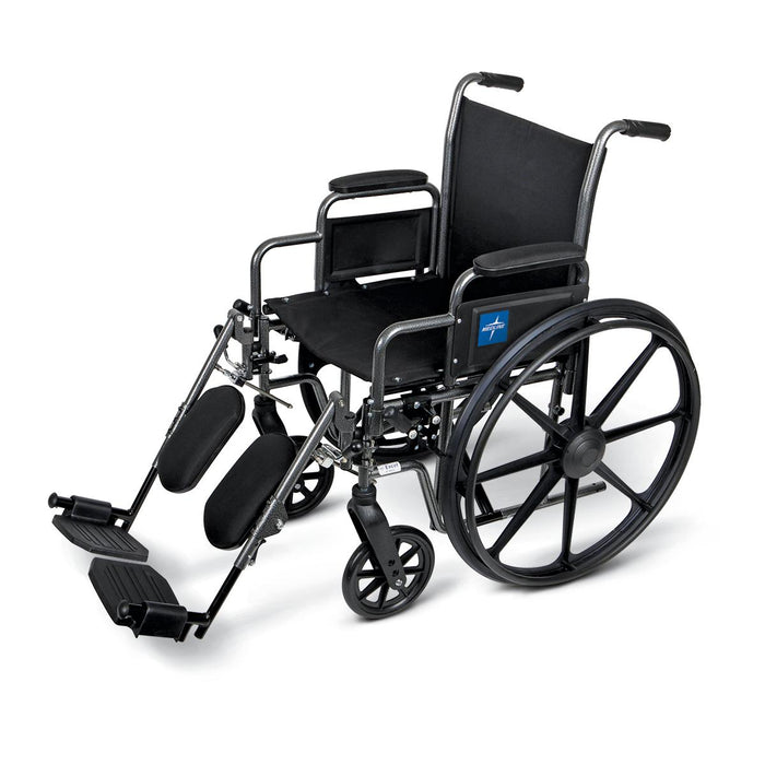 K1 Basic Extra Wide 20" Wheelchair with Elevated Leg Rests