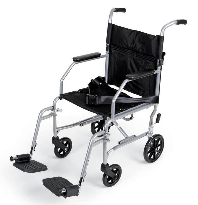 Basic Steel Transport Chair, 19in