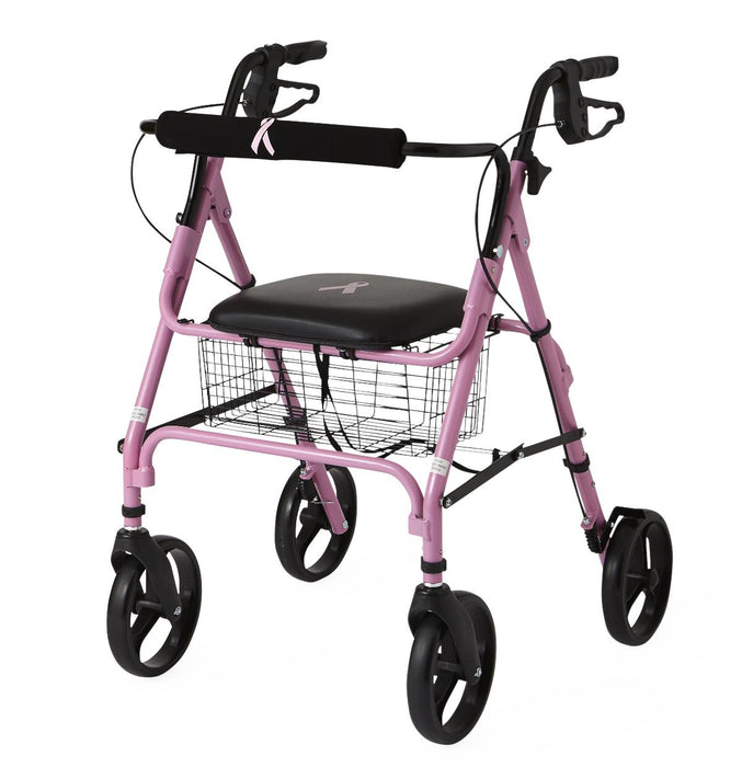 Pink Breast Cancer Awareness Rollator