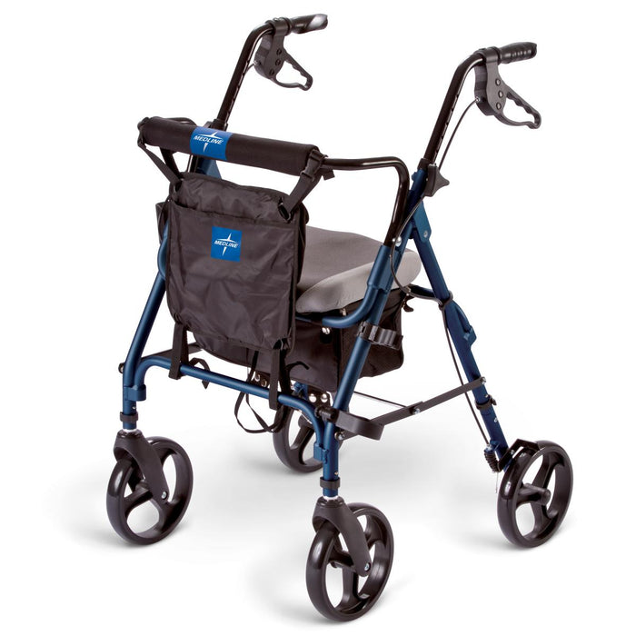 Deluxe Comfort Rollator, Blue
