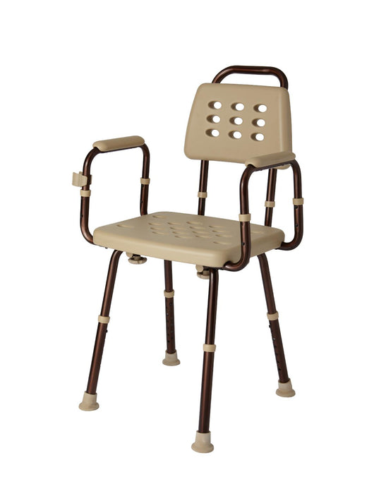 Elements Shower Chair with Back, Microban