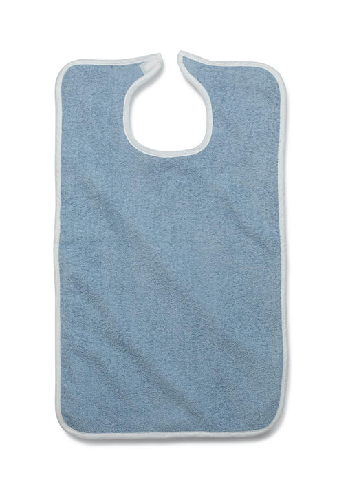BIB, ADULT, TERRY, HOOK&LP, 10 OZ, BLU, 18X30 - MDTAB3B30BLU
