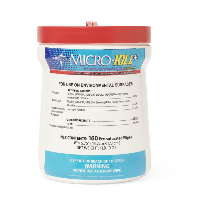 WIPE GERM MICRO-KILL PLUS ALC 6X6.75 160CT - MSC351200H