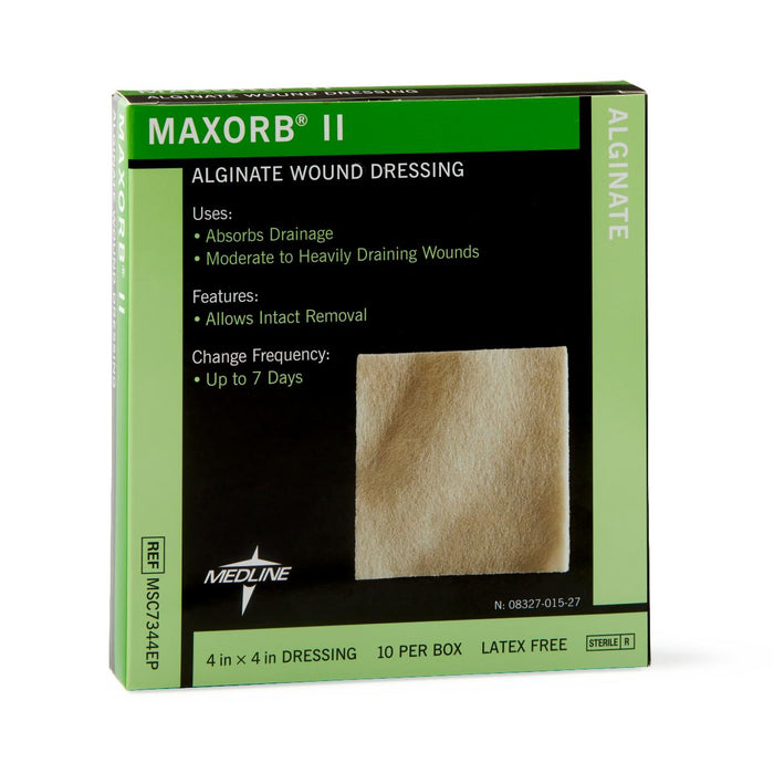 DRESSING ALGINATE MAXORB II 4X4, 10BX - MSC7344EPZ