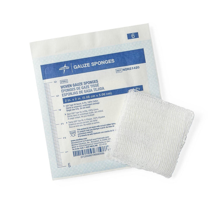 GAUZE SPONGE 2 X 2 8PLY ST LF 2S - NON21420H