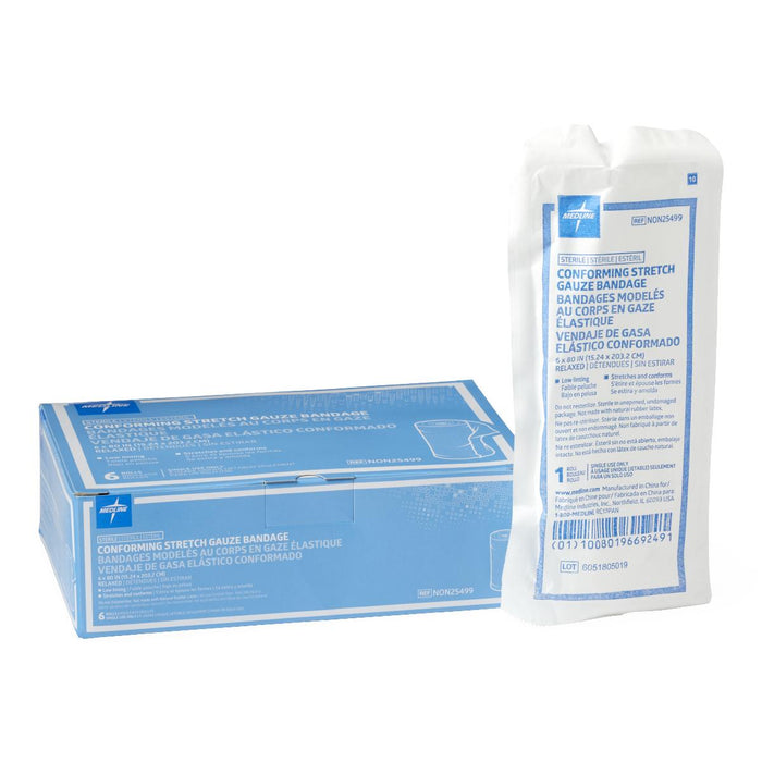 Sterile Conforming Gauze Bandage, 6 x 80in, 6BX - NON25499H