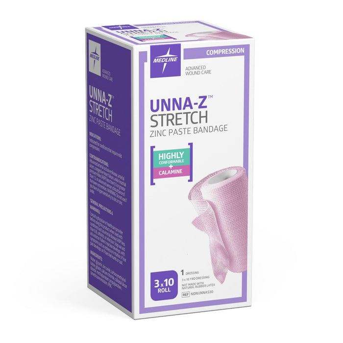 UNNA-Z STRETCH BANDAGE, 3X10YD, ZINC, CALAMINE - NONUNNAS30H