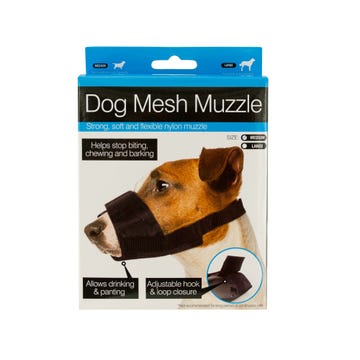 Adjustable Nylon Mesh Dog Muzzle - OF792