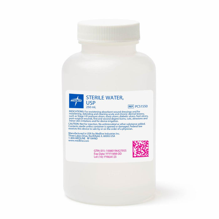 RX ONLY - SOLUTION WATER IRRIGATION 250ML STERILE - PCS1550