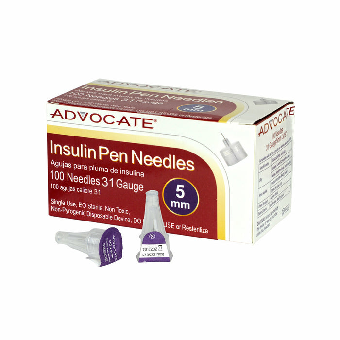 Advocate Pen Needle 31G x 5mm 3/16" 100/bx