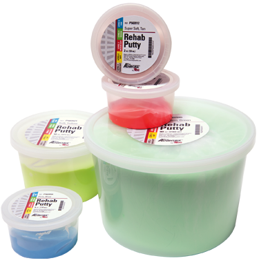 Rehab Putty, 4 oz, Red, Medium Soft (XNR10.04) - P502034 / 1