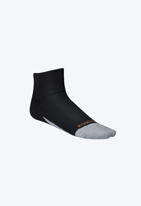 Sport Socks, Thin, Quarter, Black, S - BP201