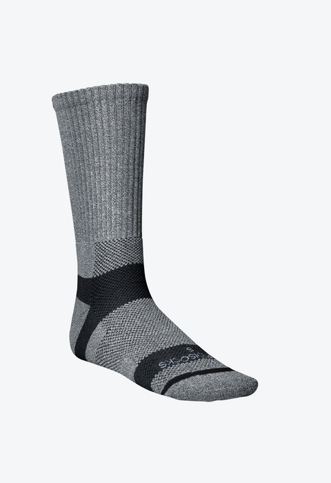 Trek Socks, Crew-Germanium, Grey, XL - D406b
