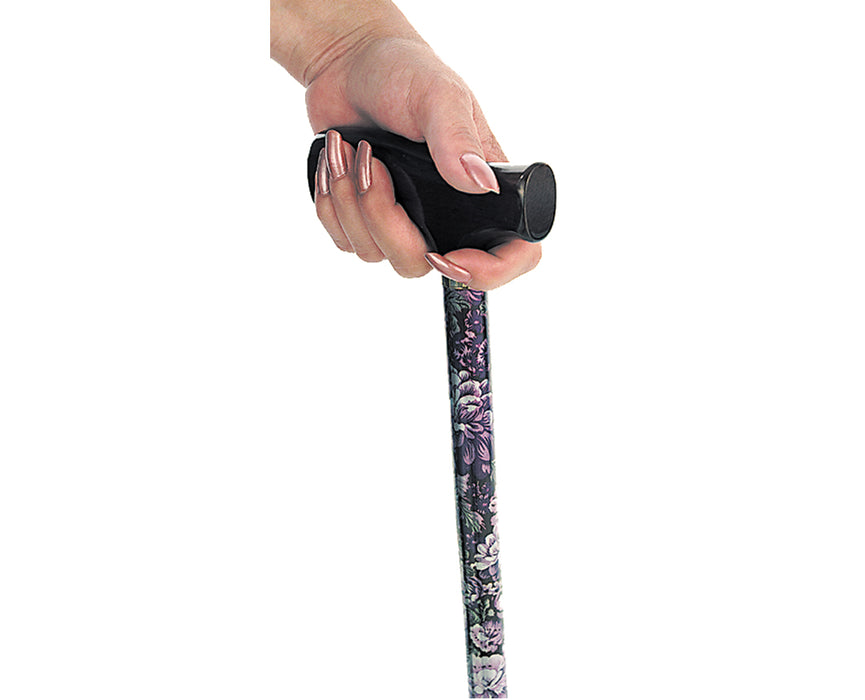 Spring Garden Collection Cane with Wood Derby Handle - Rainbow - W1550R