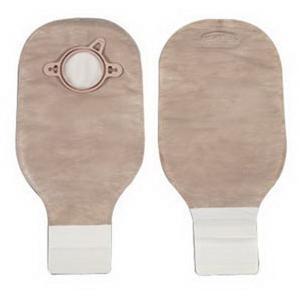 RX ONLY New Image  Drain Pouch, Beige, Lock N' Roll Close, Belt Tabs, 57mm, 12", 10/bx-Sold by Box - 18183