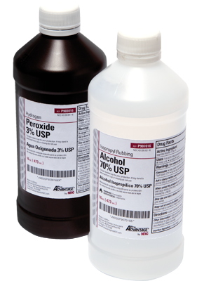Hydrogen Peroxide 3%, 8 oz, 12/cs (207 cs/plt)   - P903008 / 12