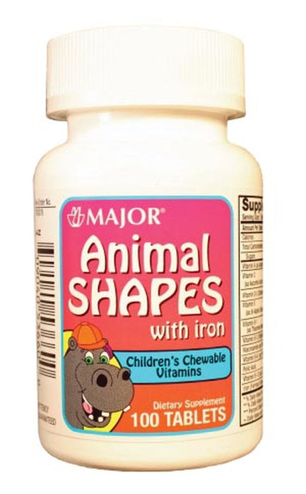 Animal Shapes, Iron, Chewable, 100s, Compare to Flintstones, NDC# 00904-0536-60, 700071 - 700071