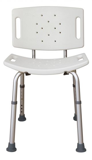 Shower Bench with Back - Tool Free - B3003-S