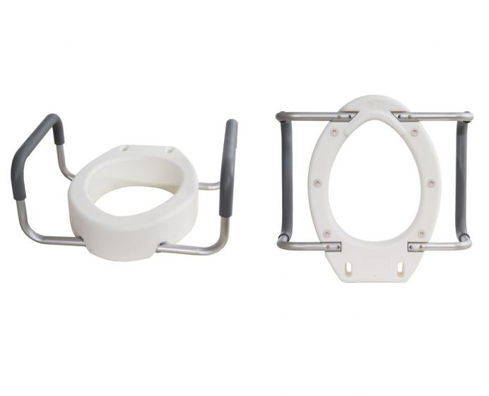 Toilet Seat Riser with Arms - Elongated - B5083