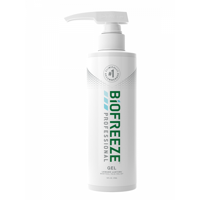 Biofreeze Professional, 16 oz Gel Pump, Green, 24/cs - 13425