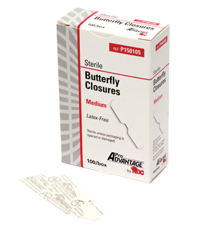 Medium Butterfly Wound Closure, 100/bx, 12 bx/cs - P150105 / 12
