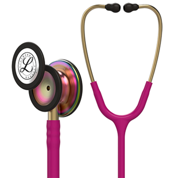 Stethoscope Rainbow Finish Raspberry Tube 27"