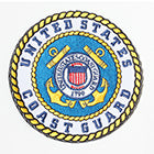 Military Patch, Assy, Coast Guard, 4" DIA,W/Loop Fastener FDA Class II Medical Device* -ACC140239