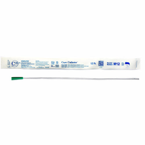 Cure Catheter, intermittent urologic catheter, 16", straight tip, male, uncoated, 116FR, BX/30 - M16