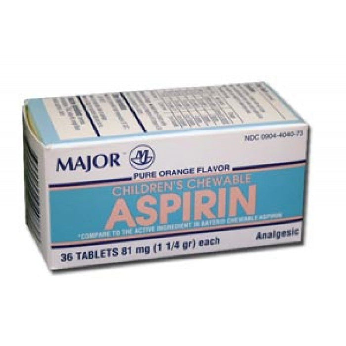 Aspirin, 81mg, 36s, Chewable Tablets, Compare to St. Joseph, NDC# 00904-4040-73, 700317 - 700317