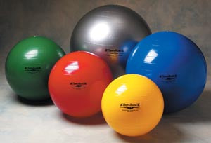 Standard Exercise Ball, 65cm / Green, For Body Height 5'7"-6'1" (170-185cm), Individually Boxed for Retail, Include Full Color Instructional Poster, Thera-Band Silver available in bulk only, 10 ea/cs (020052) (US Only)