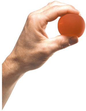 Hand Exerciser, Red/ Soft, Individually Packed, Exercise Illustrations included, Retail Packaged, 24 ea/cs (020131) (US Only)