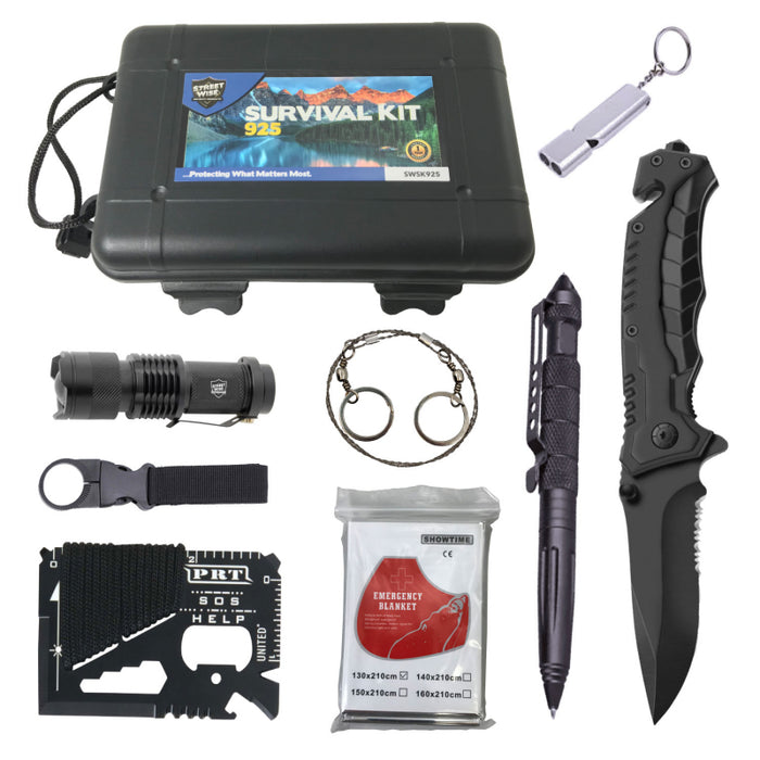 Streetwise Survival Kit: 9 Items w/25 Functions