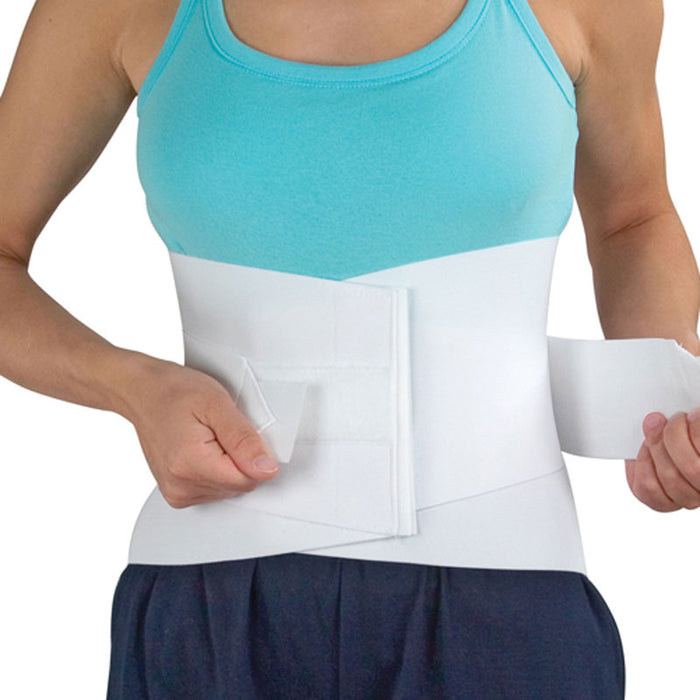 Lumbar Sacral, 10 inch, with Aluminum Staves and Overlapping Side Pulls