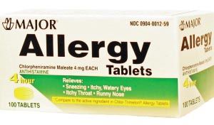 Allergy Tablets, 4mg, 100s, Compare to Chlor-Trimeton Tabs, NDC# 00904-0012-59, 700459 - 700459