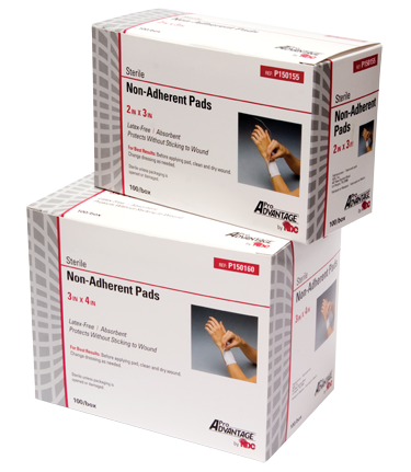 Non-Adherent Sterile Pads 2" x 3" 100/bx - P150155