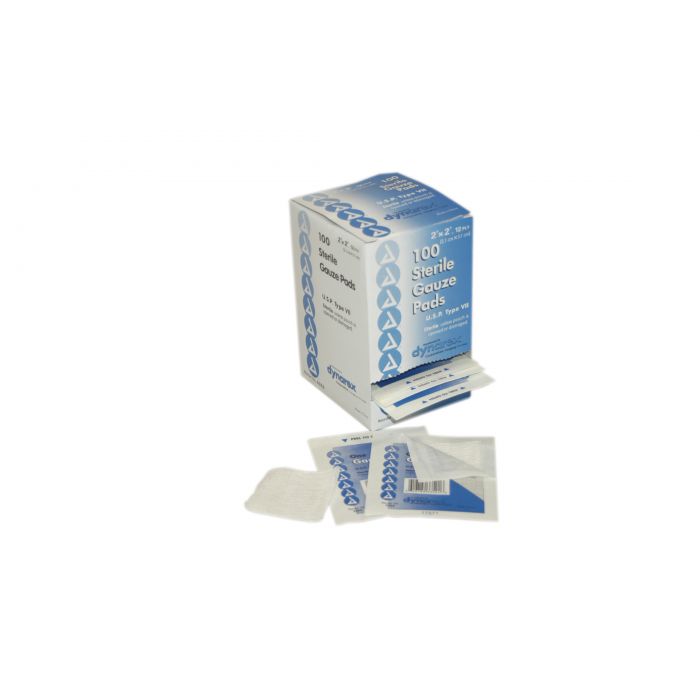 2"x2" Sterile Gauze Pads, 100/box