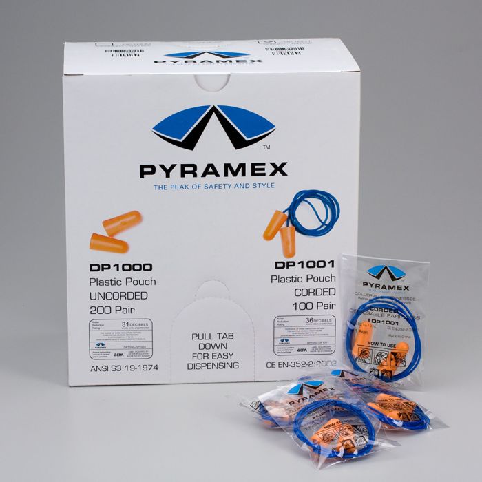 Earplugs, Corded, 100/box